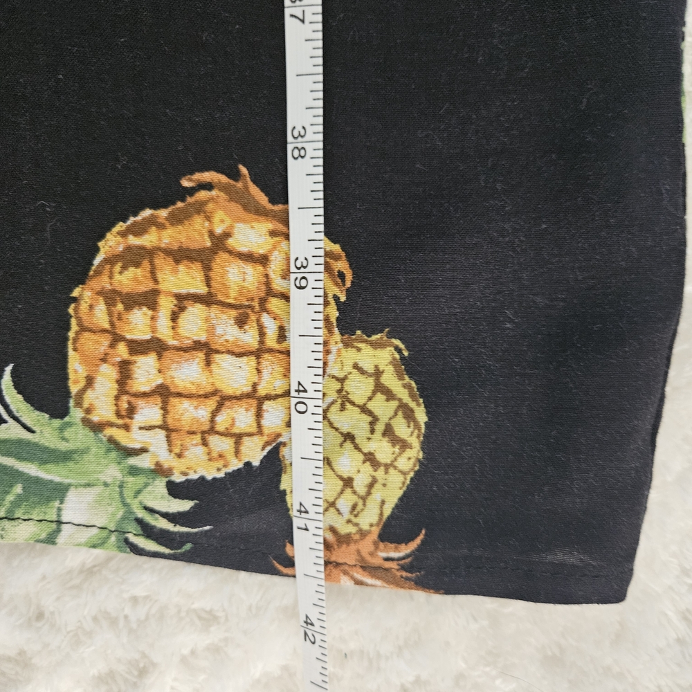 Wild Honey Black Straight Leg Pants Size M Tropical Resortwear TOP AVAILABLE - Picture 13 of 16